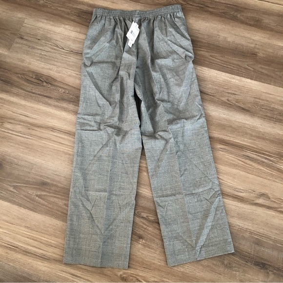 Alfred Dunner Grey Glen Print Pants Women size 10P NWT - Picture 6 of 8